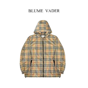 blumevader2023金典款格子外套卡其色1码