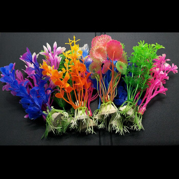 阿可喏斯鱼缸装饰造景套餐水草仿真小水草水族箱装饰假水草塑料摆件随机10颗仿真小水草 送40颗夜光石 图片价格品牌报价 京东