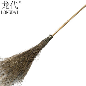 龙代户外竹扫把竹扫帚大扫把庭院马路环卫大扫帚笤帚工厂扫把竹子大街1 7米五段圆扫把 龙代 Longdai 户外竹扫把竹扫帚庭院马路环卫大扫帚