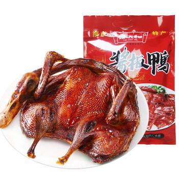 泰天和酱板鸭湖南常德特产风干整只装休闲真空包装香辣零食香辣老鸭整