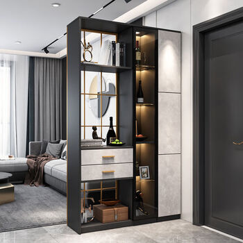 安晟鸿2023新款入户玄关隔断客厅酒柜隔断柜现代简约玄关柜轻奢风户型