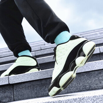 潮nikeairjordanaj13黑绿夜光光棍节篮球鞋dm0803300dm0803300无芯片