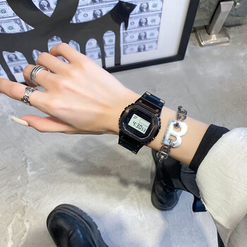 劳士顿手表女学生ins风防水手表时尚女士手表小众方形手表情侣电子