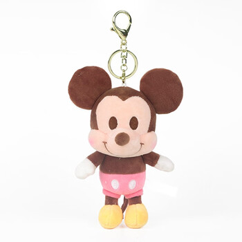 毛绒公仔钥匙扣挂件米奇米妮玩偶书包挂饰六一礼物 15cmq版米奇挂件