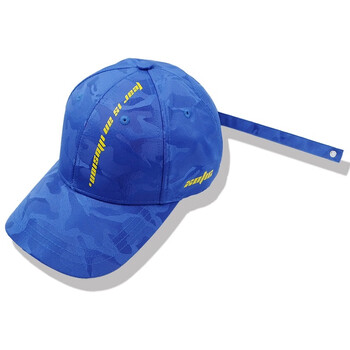 xotic官方 fear is an illusion 长飘带 提花台湾男女棒球鸭舌帽 蓝色