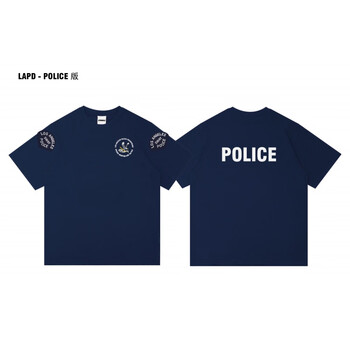 教官美式联邦特殊战术小组短袖纯棉男士恤宽松加大码半袖潮训练 lapd