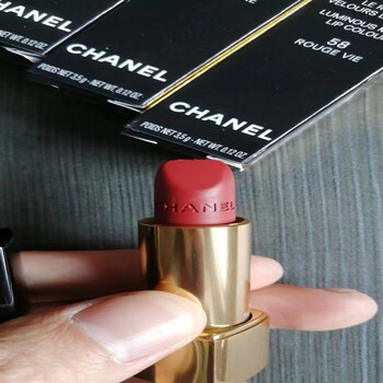 香奈儿chanel哑光黑管磨砂口红1161221301327475丝绒58微小瑕疵款