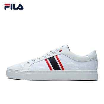 fila 斐乐官方板鞋男2021夏季新款运动休闲小白鞋1911 stripe 斐乐白