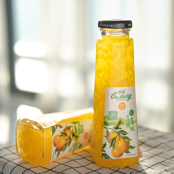 粒粒爽温州特色风味饮品瓯萌瓯柑果汁健康玻璃瓶装饮料顶真瓯柑112