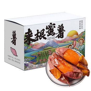 鲁道鲜 正宗烟薯25号蜜薯 甄选5斤装(净重4.5-5斤) 烤制红薯番薯地瓜