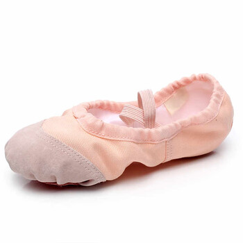 中国舞舞蹈鞋儿童软底女款猫爪鞋体操鞋女童芭蕾舞鞋 肉粉色 26