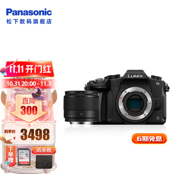 松下（Panasonic） G85 微单/单电/无反数码相机 五轴防抖 4K视频 入门微单 学生相机 【定焦】25mmF1.7白盒镜头套装 官方标配