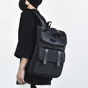 hrcongolke潮牌双肩包男时尚潮流初中生书包女大学生高中休闲大容量