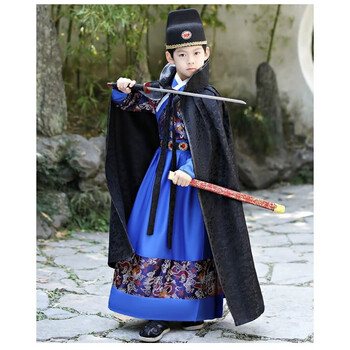 槿茗慷万圣节儿童服装汉服男童锦衣卫飞鱼服古装明制四大名铺唐装中国