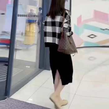 米珀莉连衣裙秋冬女装小香风两件套套装裙时尚气质2021新款显瘦长袖学院风洋气外套宽松休闲修身针织打底 套装 均码