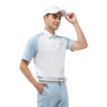 number高尔夫男子运动翻领polo衫弹力吸汗短袖anbm0121010白色l