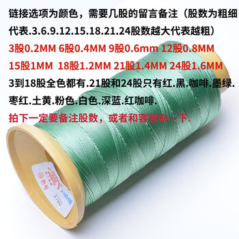 Bejust 金三鱼股线塔线diy手工编织线9股珍珠线串珠绳流苏绳6股锦纶线210 3 6 9 12 15 18股下单备注股数 图片价格品牌报价 京东