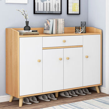 爱迪威鞋柜家用门口大容量简易玄关柜北欧经济型阳台收纳进门储物柜鞋