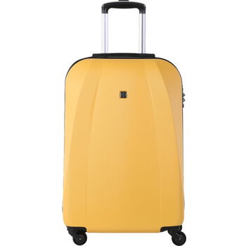SUISSEWIN拉杆箱20英寸耐磨防刮密码万向轮行李箱男女学生旅行登机箱黄6104