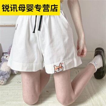 荣西图rongxitu女童夏季短裤适合616岁小女生穿的新款可爱刺绣裤子