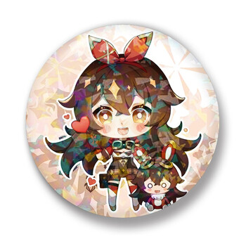 原神勋章周边徽章金属女仆诺艾尔胡桃挂件肯德基kfc联动魈cos 05安柏