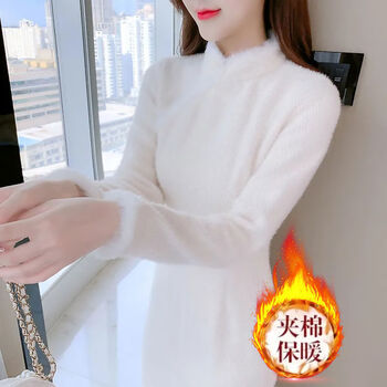 【连衣裙女秋冬款】旗袍冬款加厚改良旗袍连衣裙气质复古中国风女装裙 116 加绒保暖 M 可穿