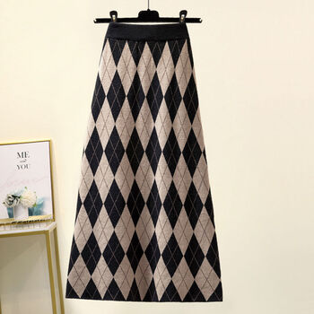 【特价捡漏】恒源祥网红同款秋冬季连衣裙套装裙子秋冬装套装2021新款潮女装百搭毛衣显瘦半身 红色毛衣+灰色半身裙 【两】 M 【建议80-100斤】