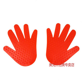 儿童家用跳圈圈环跳房子格子跳跳圈运动体能玩具 感统红色手掌一对