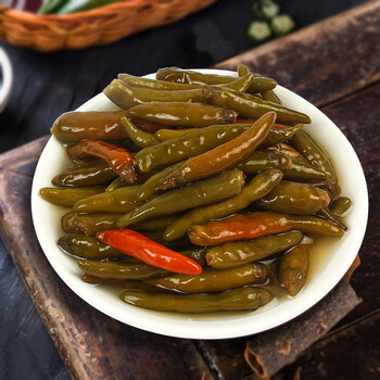 腾达(teng da)老北京泡椒盐腌制辣椒小尖椒小辣椒咸辣椒辣咸菜袋装下