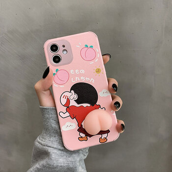 qadjg捏捏pp屁股屁桃适用于华为nova7手机壳mate30解压桃子p40p30镜头