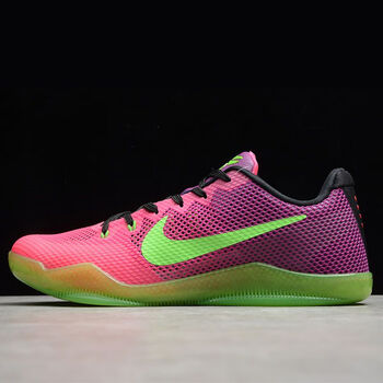 篮球鞋kobe11代刺客耐磨防滑气垫实战靴跑鞋篮球鞋 科比_11_刺客_绿紫