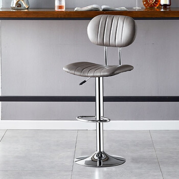 华恺之星吧台椅升降椅子家用高脚椅子靠背酒吧椅子现代