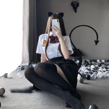 jk水手制服情趣制服角色扮演激情诱惑女仆装尤果制服白4件套学生袜s