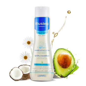 mustela妙思乐 宝宝 贝贝香波婴幼儿洗发露200ml 天然无泪配方