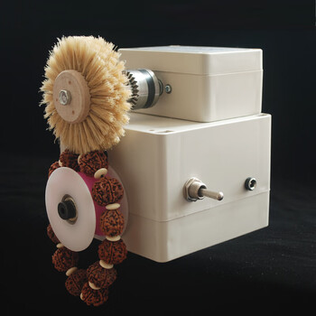 盘珠神器全自动佛珠抛光机星月手串包浆金刚菩提清理电动文玩刷子皮转