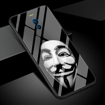 v字仇杀队手机壳魅族魅蓝note6男女新款笑脸面具个性创意钢化玻璃保护
