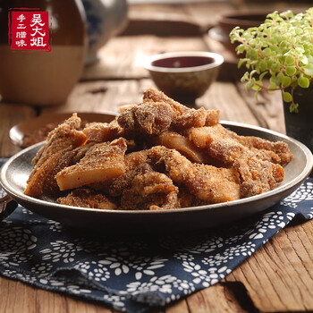 吴大姐米粉肉咸肉安徽特产手工腌制风干腊肉三斤装咸渣肉干渣肉 米粉肉 1500g(实惠装）