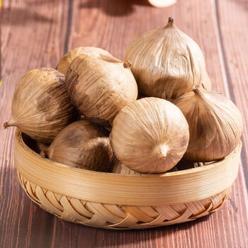 mpdq金乡特产黑蒜2斤独头黑蒜山东黑蒜头黑大蒜去皮125g黑蒜半斤即食