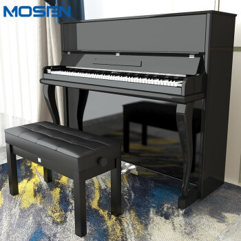 莫森(mosen)MS-121B立式钢琴 88键初学者家用考级演奏真钢琴1-10级 121CM 星空系列