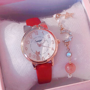 迪士尼儿童手表618岁女孩中小学生公主可爱少女心高颜值ins韩版学院风