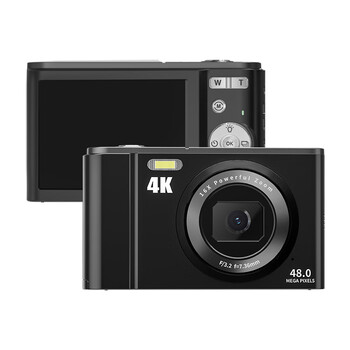 松典数码照相机便携卡片高清ccd相机学生入门级dc3024k版黑色32g内存