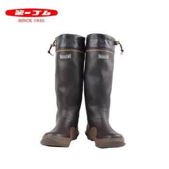 日本北海道纯手工制jis认证高筒橡胶雨鞋 96 男女同款水鞋可折叠长雨靴棕色l 26 0cm 中国码42 图片价格品牌报价 京东
