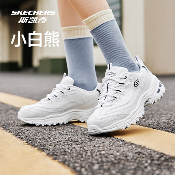 斯凯奇小白熊|女鞋秋冬季透气小白鞋增高复古老爹鞋运动鞋11931