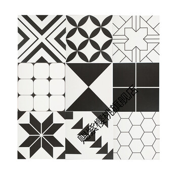 北欧黑白几何小花砖300x300厨房墙砖艺术花片瓷砖卫生间地砖阳台0x0款式请咨询 图片价格品牌报价 京东