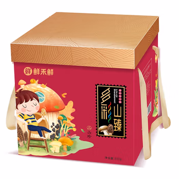 鲜禾鲜菌菇干货组837g多彩山臻山珍礼盒
