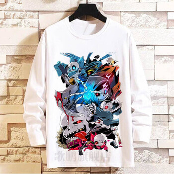 传说之下sans衣服春夏装undertale骷髅动漫sans衣服圆领薄款潮流行 22