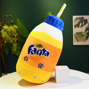 乐加酷搞怪吨吨仿真饮料雪碧汽水抱枕毯子可口可乐毛绒玩具玩偶礼物