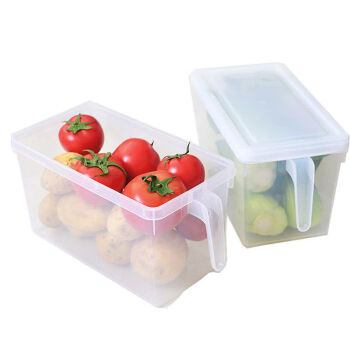 贝瑟斯 冰箱保鲜盒密封食品收纳盒 水果盒子储物盒  大容量实惠2个装