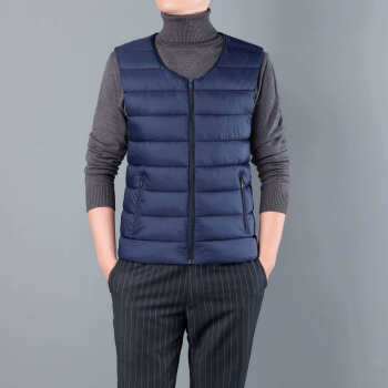 七匹狼同类型棉马甲秋冬男爸爸款内搭外穿拉链轻薄马夹中老年保暖背心