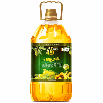 福临门橄榄清香食用植物调和油5L 家庭食用油烘焙用油 橄榄调和油5L